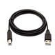 V7 J154508 cable USB 2 m USB A USB B Negro V7USB2AB-02M-1E